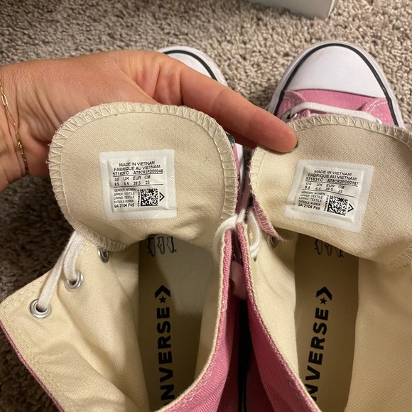 Converse Chuck Taylor All Star Lift High Sneakers in Magic Flamingo - Picture 7 of 9